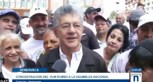 Ramos Allup: Si queremos que el régimen de Maduro se vaya, salgamos a las calles a manifestar