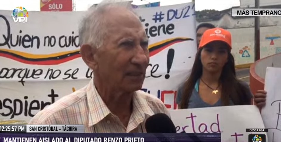 Padre del diputado Renzo Prieto exige al régimen de Maduro que libere a su hijo