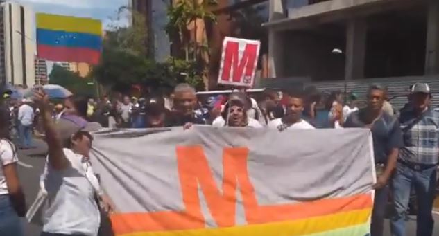 Trabajadores del Metro de Caracas se unen a la movilización convocada por Guaidó #10Mar