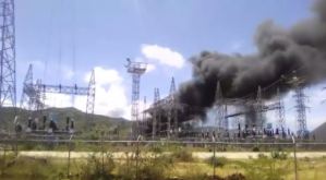 Explosión en subestación “Los Millanes” dejó sin electricidad a varios sectores de Margarita (Video)
