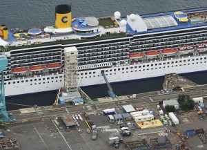 El crucero italiano atracado en Japón suma 91 casos de coronavirus