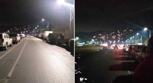 EN FOTOS: Caraqueños iniciaron colas para la gasolina desde horas de la madrugada #26Abr