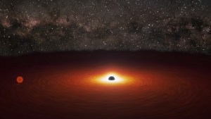 Detectan un objeto misterioso fusionándose con un agujero negro