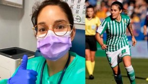 ¡Increíble! Futbolista del Betis se desempeña como médico internista para apoyar a los enfermos del Covid-19