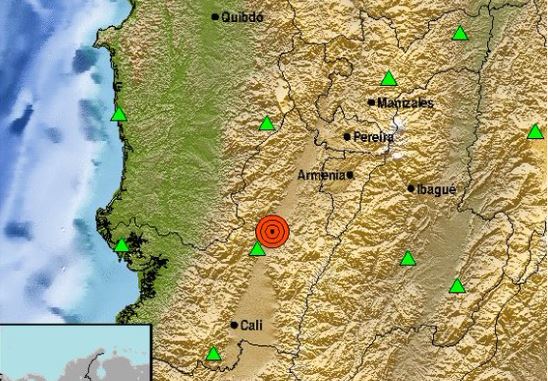 Sismo de magnitud 4,1 se registró en Tuluá, Colombia este #13Abr