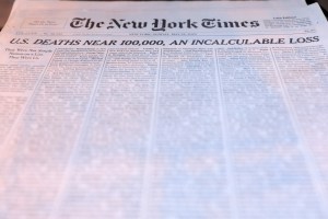 Cómo se hizo la portada repleta de nombres del The New York Times