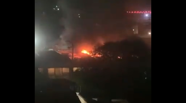 Se incendió el Club Creole de Maracaibo (video)