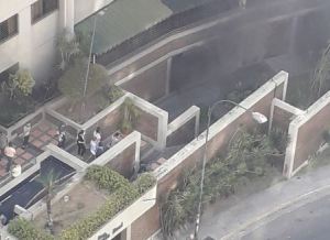 Se registró incendio en estacionamiento de edificio de Lomas del Ávila #9May (Fotos)