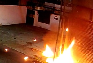 Capturado individuo que prendió candela a tanquilla de electricidad en Altamira (video)