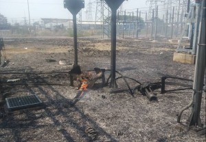 Incendio en subestación eléctrica de la ARC dejó a 70% de Carabobo sin luz #10May (Fotos)
