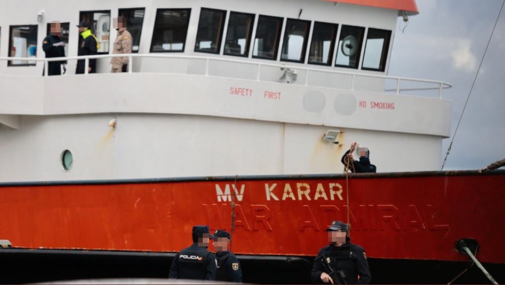 Reverol negó que el buque detenido con droga en Galicia haya tocado las costas venezolanas