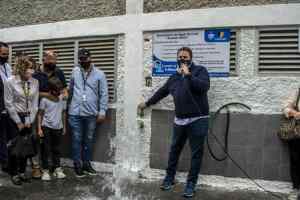 Alcalde Gustavo Duque entregó primer pozo profundo de agua a vecinos de Chacao
