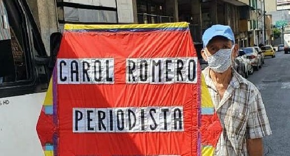 El Señor del Papagayo se unió a la exigencia de libertad para la periodista Carol Romero #5Jun (Foto)