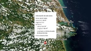 Sismo de magnitud 3.1 en Boca de Aroa #28Jul