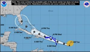 El cono para la esperada tormenta tropical Isaias ahora incluye el sur de Florida