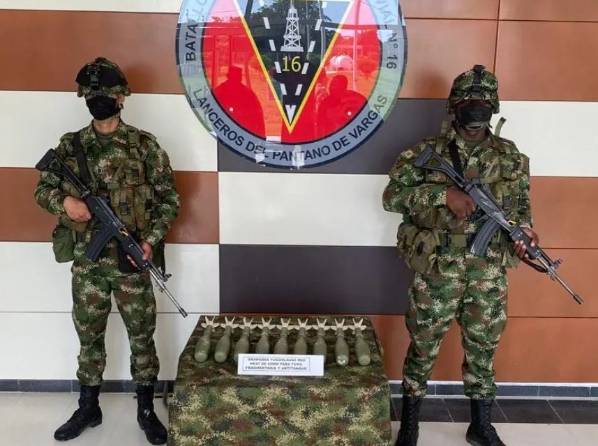 Colombia halló granadas de fusil antitanque presuntamente de la Fanb en poder de disidencias de las Farc (VIDEO)