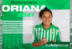La futbolista venezolana Oriana Altuve ficha por el Betis