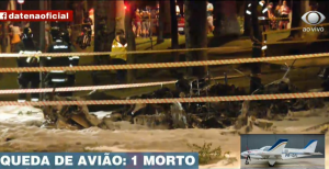 Piloto murió incinerado tras caer con una avioneta en plena avenida de Sao Paulo (Videos)