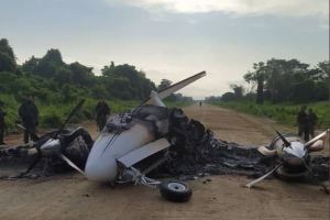 Jefe de la ONA reportó el hallazgo de una narcoavioneta incendiada en Zulia (Fotos)