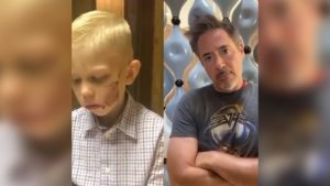 Las emotivas palabras de “Iron Man” al niño que salvó a su hermana del ataque de un perro
