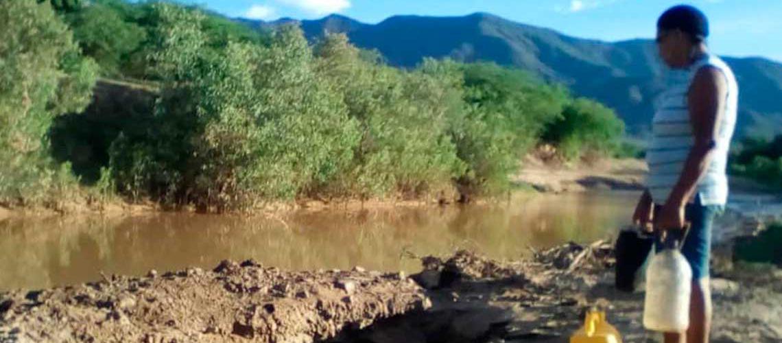 La crisis del agua condenó a los habitantes de un municipio larense a consumir agua de río