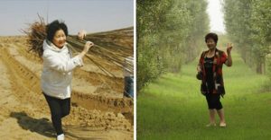 Esta mujer plantó dos millones de árboles en un desierto para cumplir el último deseo de su hijo (FOTOS)