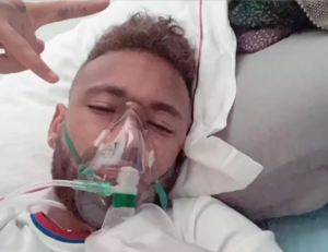 La FOTO de Neymar con un respirador generó preocupación a días de la final de Champions