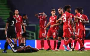 Gnabry destroza al Lyon y el Bayern se citará por la Champions contra el PSG