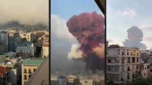 EN VIDEO: El momento de la explosión en Beirut visto desde distintos ángulos sincronizados