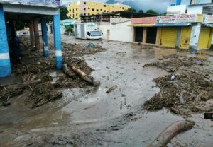 VIDEO: Tras salir de su cauce el río El Limón arrasó hasta con los portones de las casas