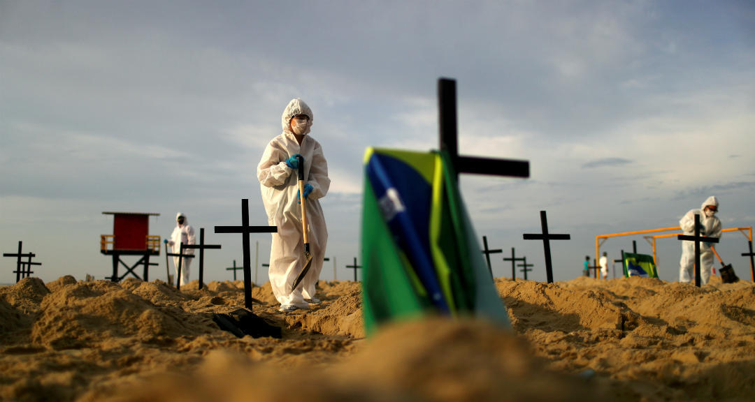 La pandemia en Brasil se sigue cobrando vidas tras reportar 661 nuevas muertes