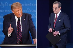 Trump acusó a Chris Wallace por ponerse del lado de Biden en el primer debate presidencial