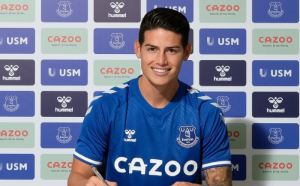 El Everton anunció el fichaje de James Rodríguez