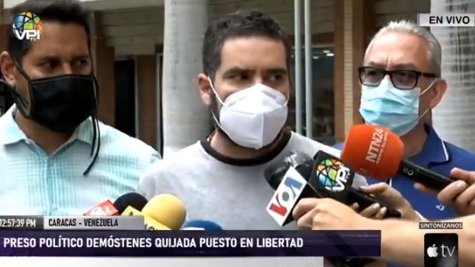 Liberado Demóstenes Quijada, asesor del presidente (E) Juan Guaidó (Video)