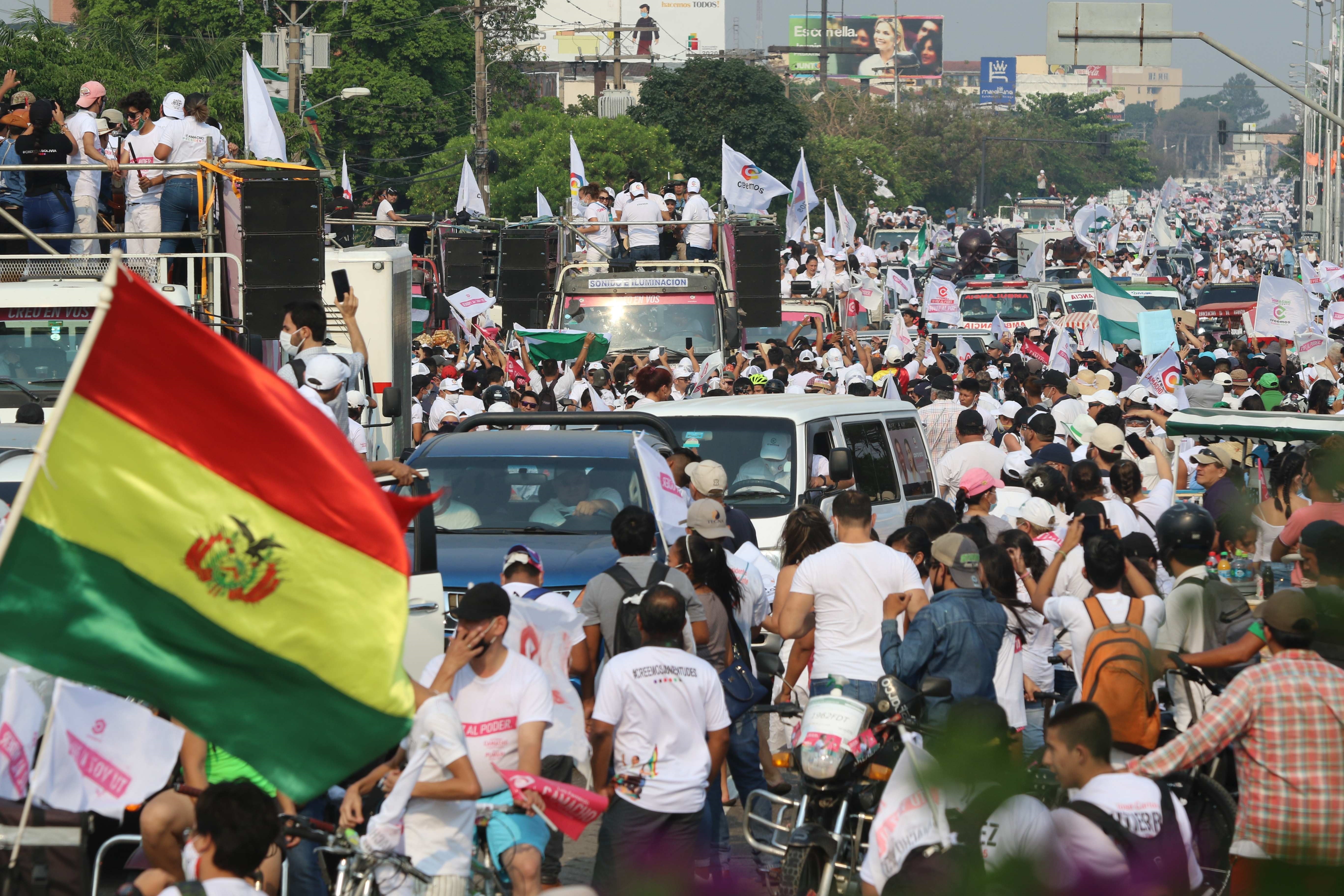 Bolivia cerró una atípica campaña electoral en medio de la pandemia