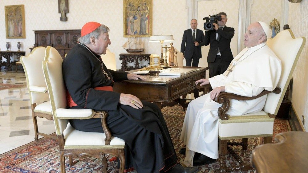 El papa Francisco recibió al cardenal australiano absuelto de delitos de pederastia