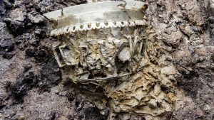 Hallan un “excepcional” jarrón de la época romana en una tumba en Francia (FOTOS)