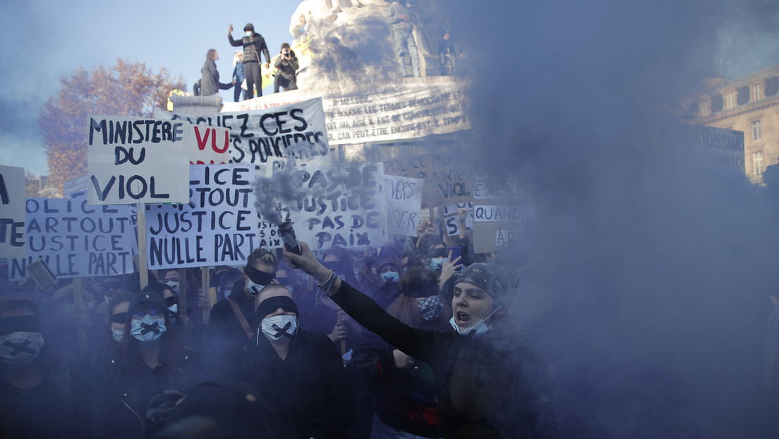 Multitudinaria protesta en París contra las fuerzas de seguridad termina en disturbios (VIDEOS)