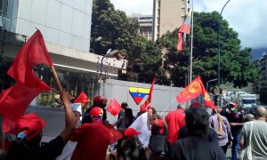 En Fotos: El PCV exigió frente a VTV que cese la censura en la campaña contra sus candidatos