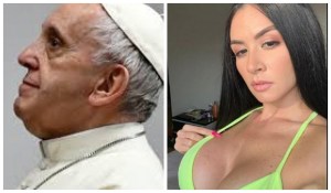 Una vedette vs El Vaticano: El polémico comentario de Diosa Canales contra el Papa por su “like pecador” (CAPTURA)