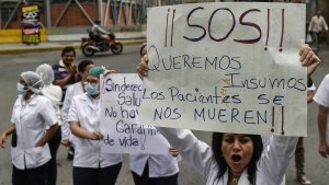 Inicia marcha de educadores y trabajadores de la salud en Caracas #4Nov (VIDEO)