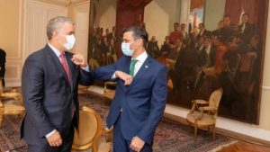 Leopoldo López e Iván Duque discutieron sobre la situación migratoria venezolana