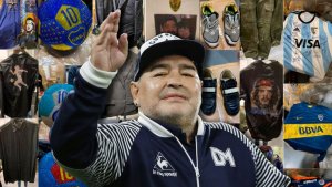 En FOTOS: Los invaluables tesoros de Maradona que están bajo custodia en un contenedor