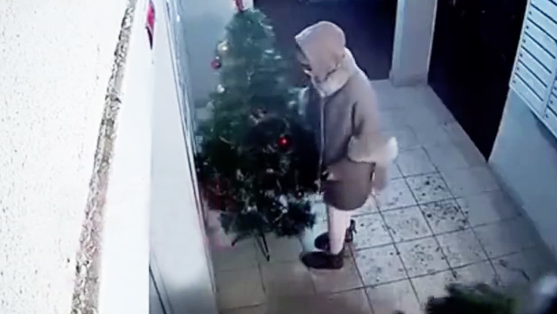 Un ‘intercambio’ abusivo: Roban un árbol de Navidad y dejan algo a cambio