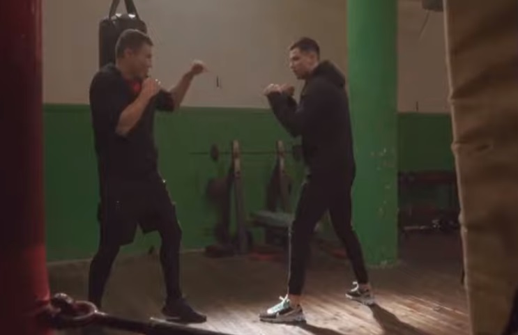 Cristiano Ronaldo se puso los guantes y subió al ring con el boxeador Guennadi Golovkin (VIDEO)
