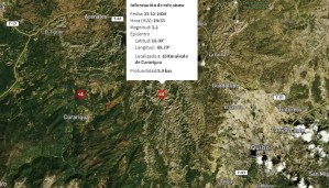 Se registró sismo de magnitud 3.2 en Curarigua, estado Lara #23Dic