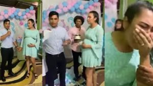 “No puedo tener hijos”: En pleno baby shower reveló la infidelidad de su esposa (VIDEO)