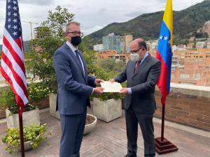 Borges recibió las cartas credenciales de Story como embajador de EEUU para Venezuela