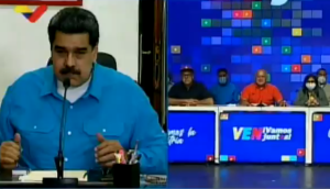 Maduro apareció de madrugada para “celebrar” su show electoral y volver a enconcharse