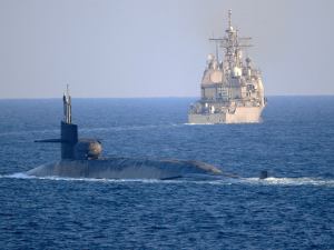 Armada de EEUU navegó en un submarino nuclear en el Golfo Pérsico en medio de las tensiones con Irán
